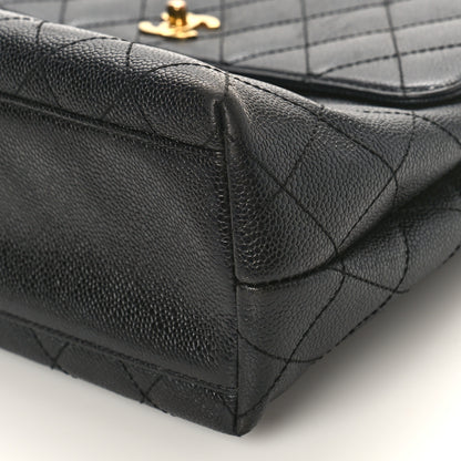 Chanel Caviar Quilted Jumbo Kelly Flap Black 9 of 10