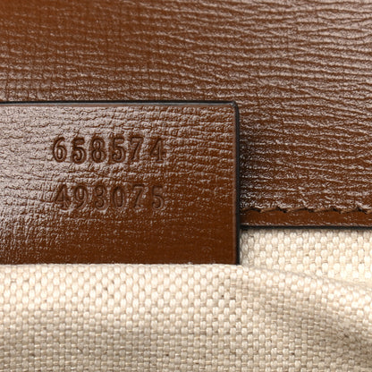 Gucci GG Supreme Monogram Web Mini Horsebit 1955 Shoulder Bag Beige Brown Sugar 7 of 11