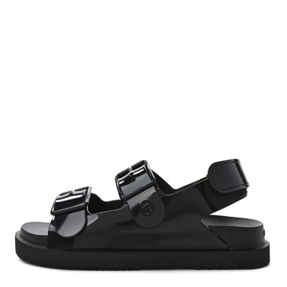 Gucci Rubber Mini Double G Womens Isla Dad Sandals 38 Black 1 of 10