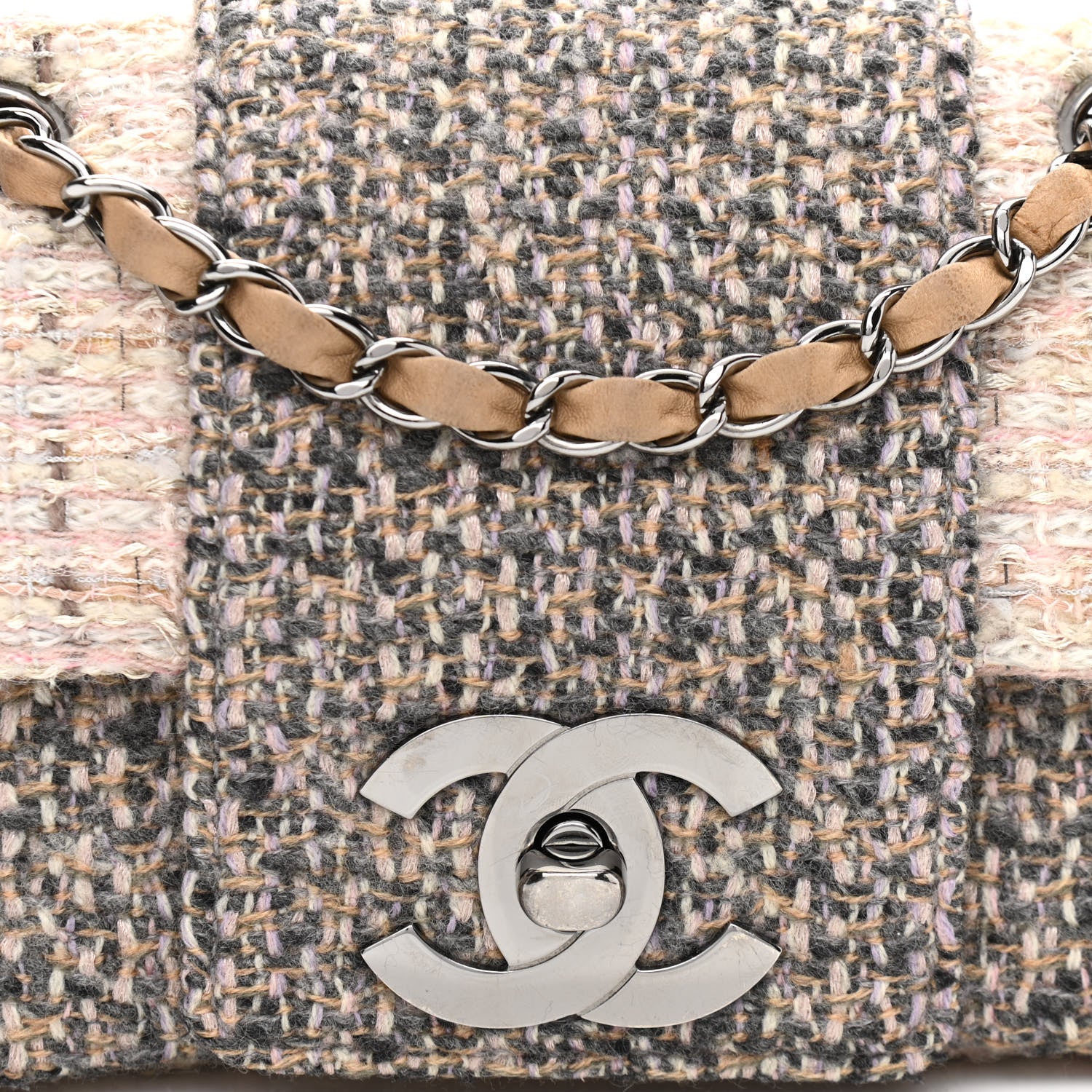 Chanel Tweed Small Fantasy Flap Grey 7 of 10