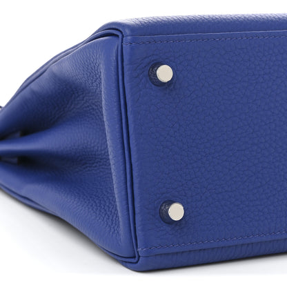 Hermes Togo Au Galop Kelly Retourne 28 Bleu Electrique Bleu Indigo Lime 9 of 10