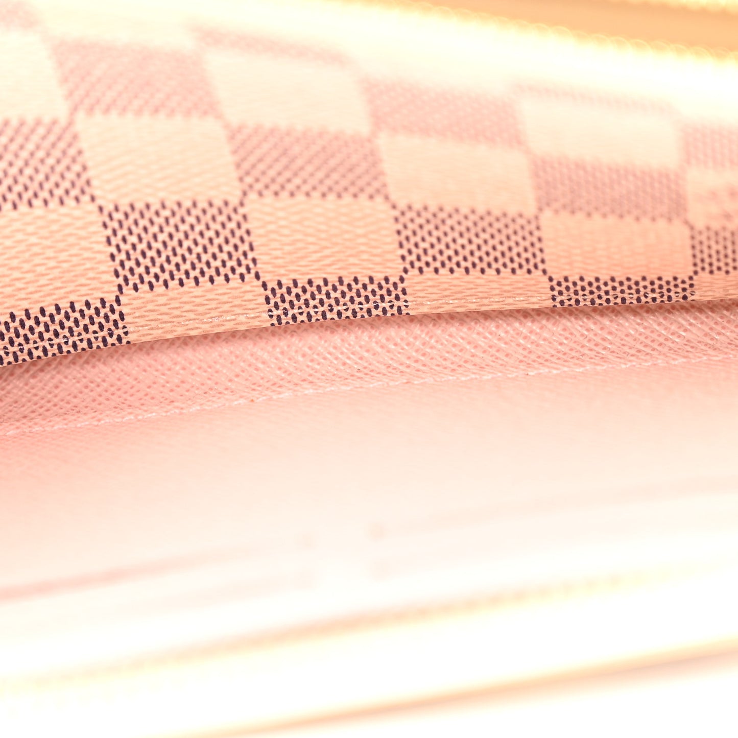 Damier Azur Clemence Wallet Rose Ballerine