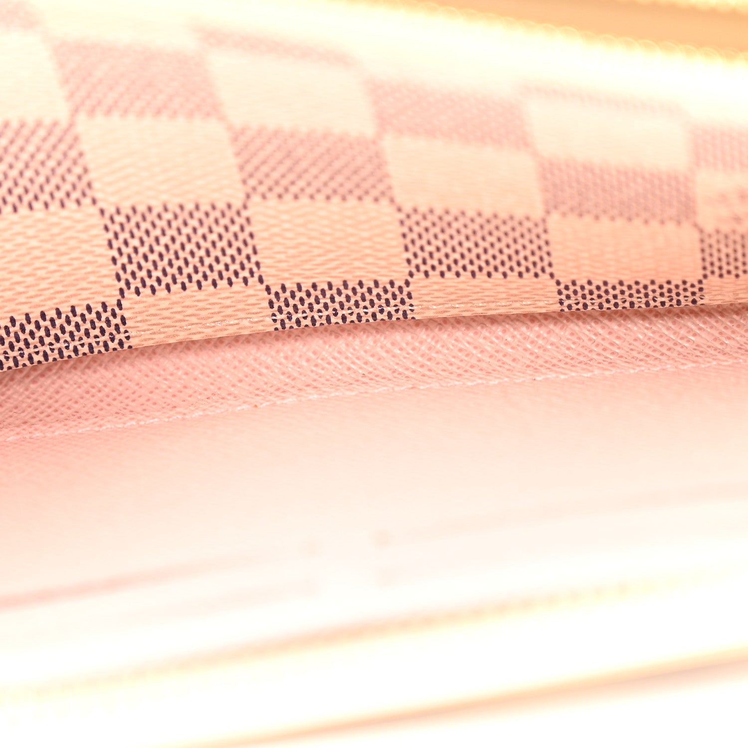 Louis Vuitton Damier Azur Clemence Wallet Rose Ballerine 6 of 11