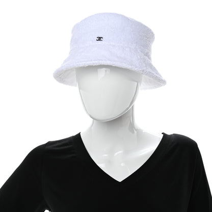 Chanel Terry Cloth CC Bucket Hat S White 2 of 9