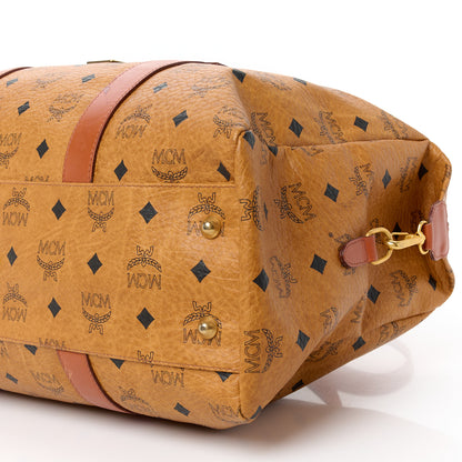 MCM Visetos Golf Duffle Bag Cognac 9 of 10