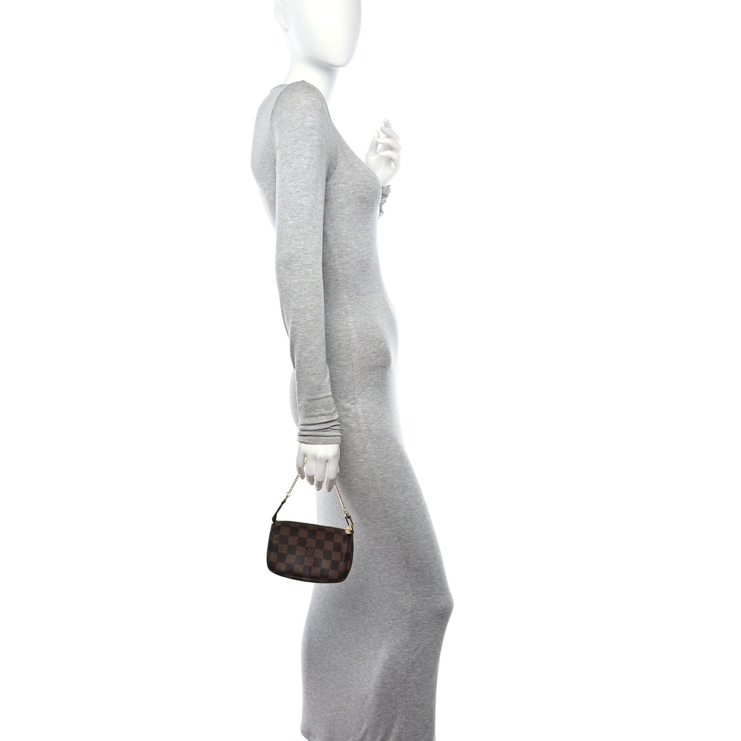 Louis Vuitton Damier Ebene Mini Pochette Accessories 2 of 9