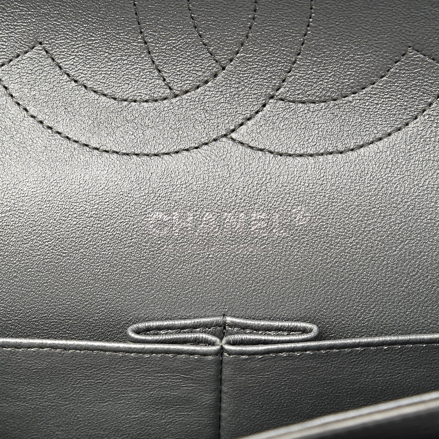 Chanel Metallic Calfskin Quilted Jumbo Double Flap Silver 6 of 20
