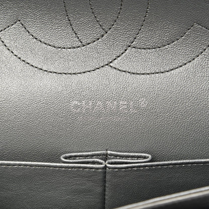 Chanel Metallic Calfskin Quilted Jumbo Double Flap Silver 6 of 20
