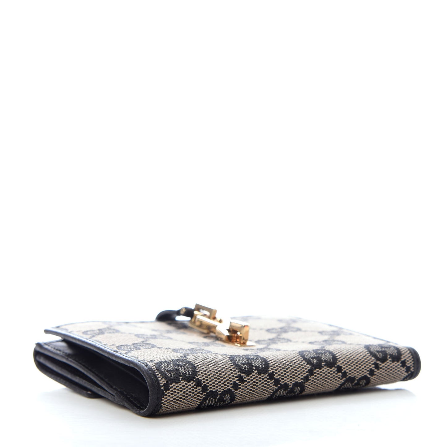 Monogram Compact Wallet Black