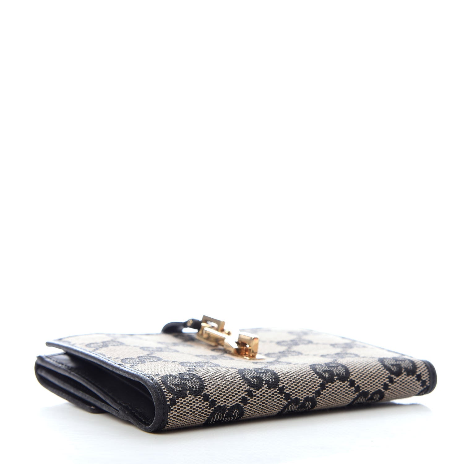 Gucci Monogram Compact Wallet Black 4 of 6