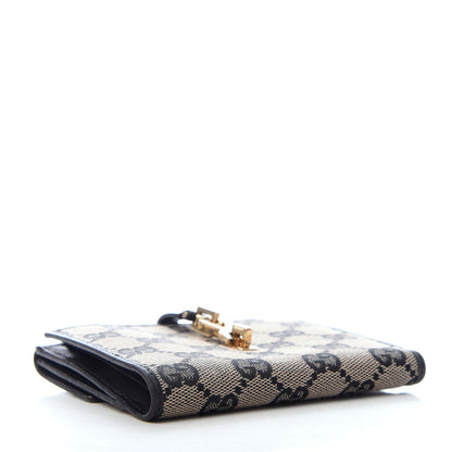 Gucci Monogram Compact Wallet Black 4 of 6