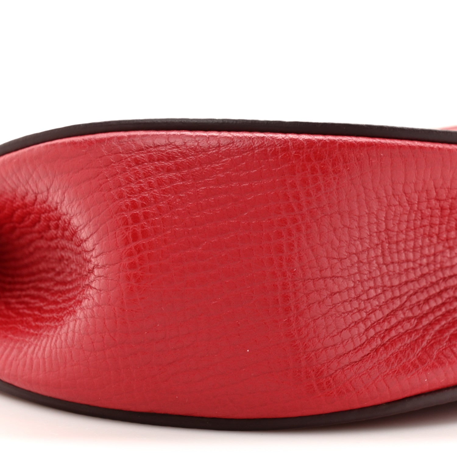 Chloe Grained Calfskin Lambskin Mini Bi-Color Drew Shoulder Bag Red 9 of 11