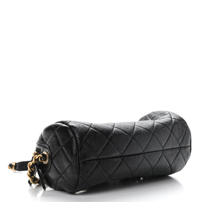 Chanel Shiny Lambskin Quilted Small Fashion Therapy Bowling Bag Black 4 of 11