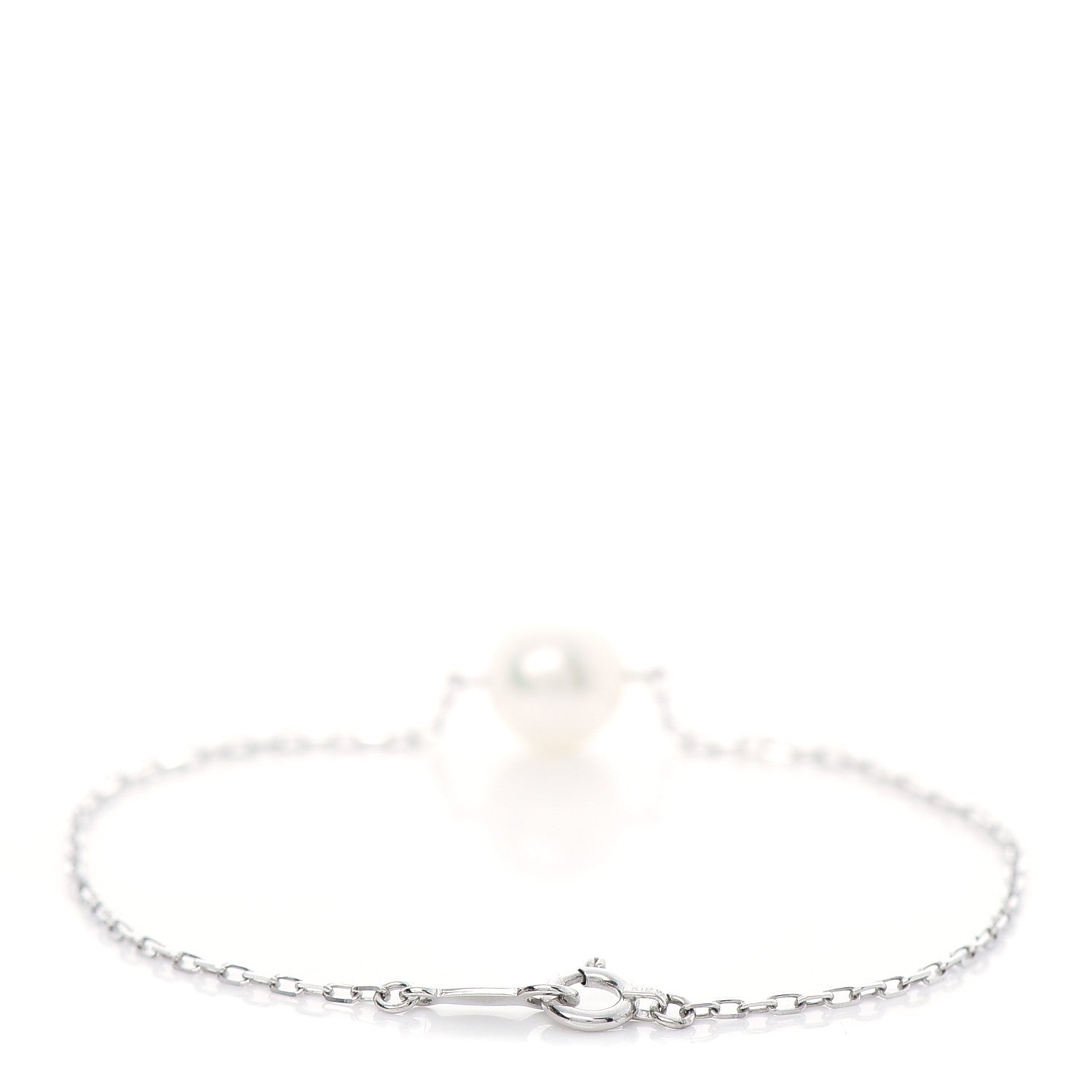 Mikimoto 18K White Gold Akoya Pearl 8-8.5mm Single Station Bracelet 3 of 5