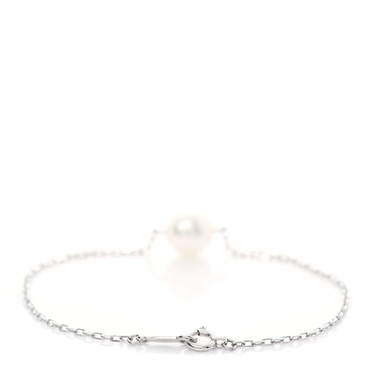 Mikimoto 18K White Gold Akoya Pearl 8-8.5mm Single Station Bracelet 3 of 5