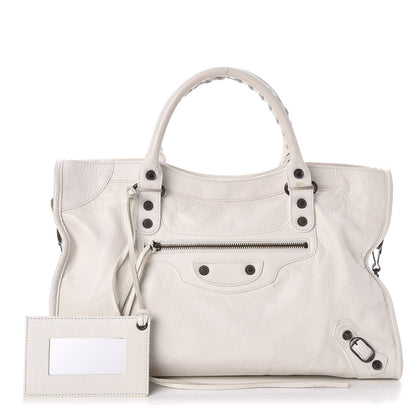 Balenciaga Agneau Classic Hardware City White Light 1 of 8