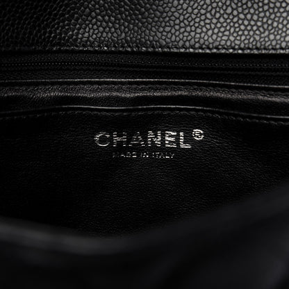Chanel Caviar Quilted Jumbo Single Flap Black 9 of 10