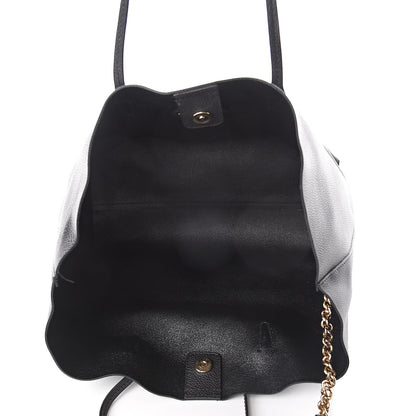 Versace Grained Calfskin Palazzo Medusa Tote Black 4 of 8