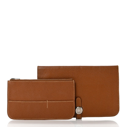 Hermes Togo Dogon Duo Wallet Gold 3 of 14