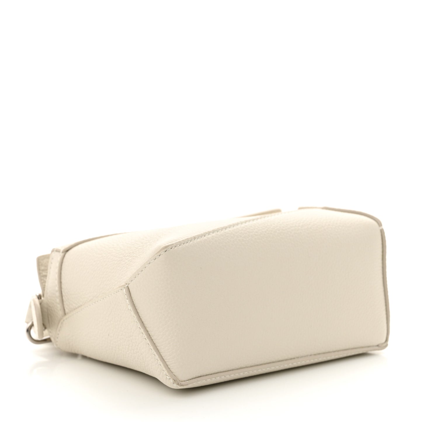 Calfskin Mini Puzzle Edge Bag Soft White