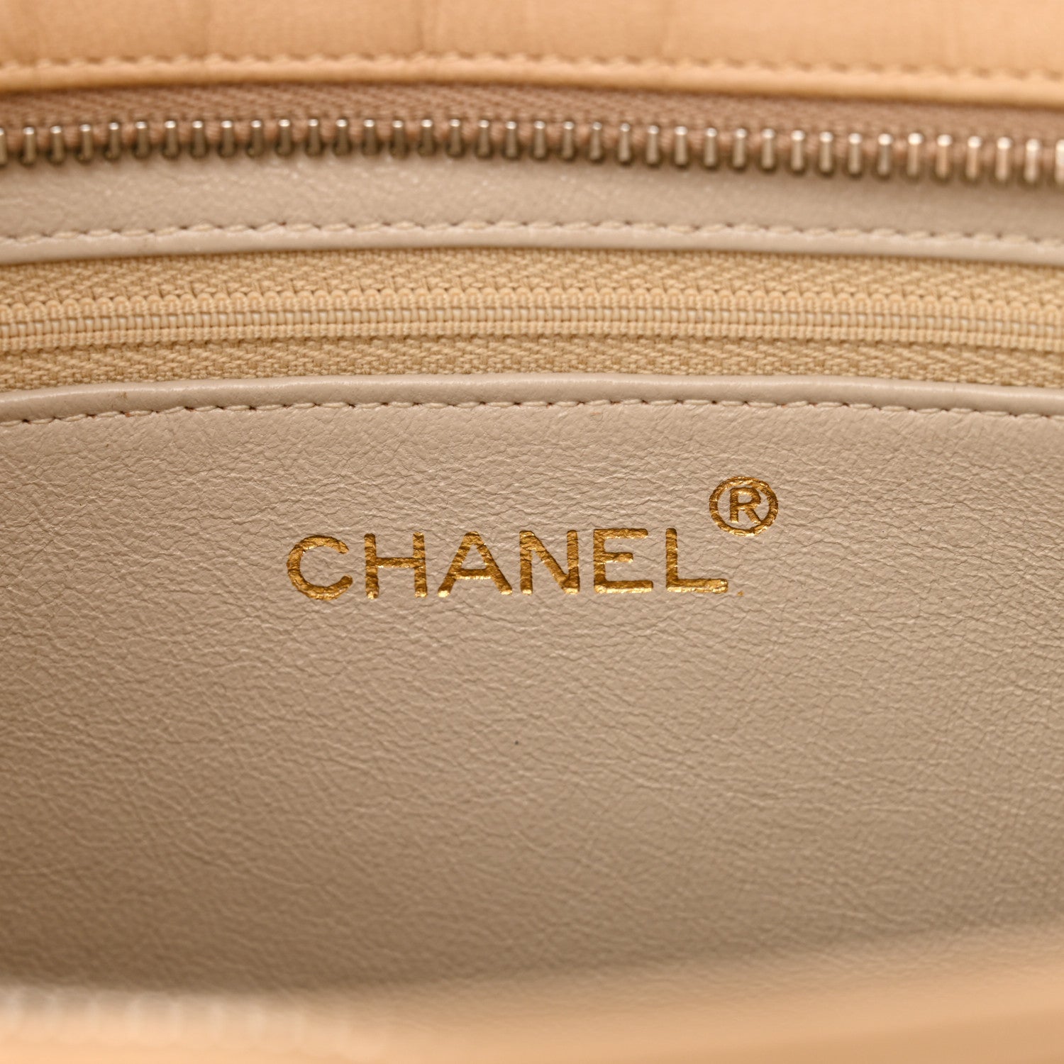 Chanel Lambskin Quilted Diamond CC Bekko Chain Shoulder Bag Beige 7 of 15