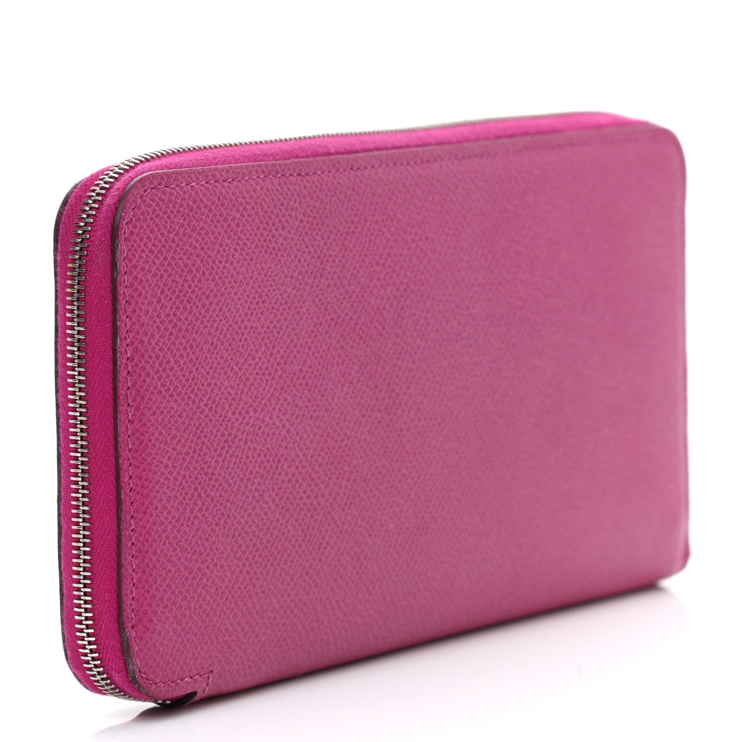 Hermes Epsom Silk'In Wallet Rose Pourpre Bleu Lin 3 of 7
