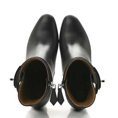 Hermes Calfskin Saint Germain Ankle Boots 36 Black 2 of 10
