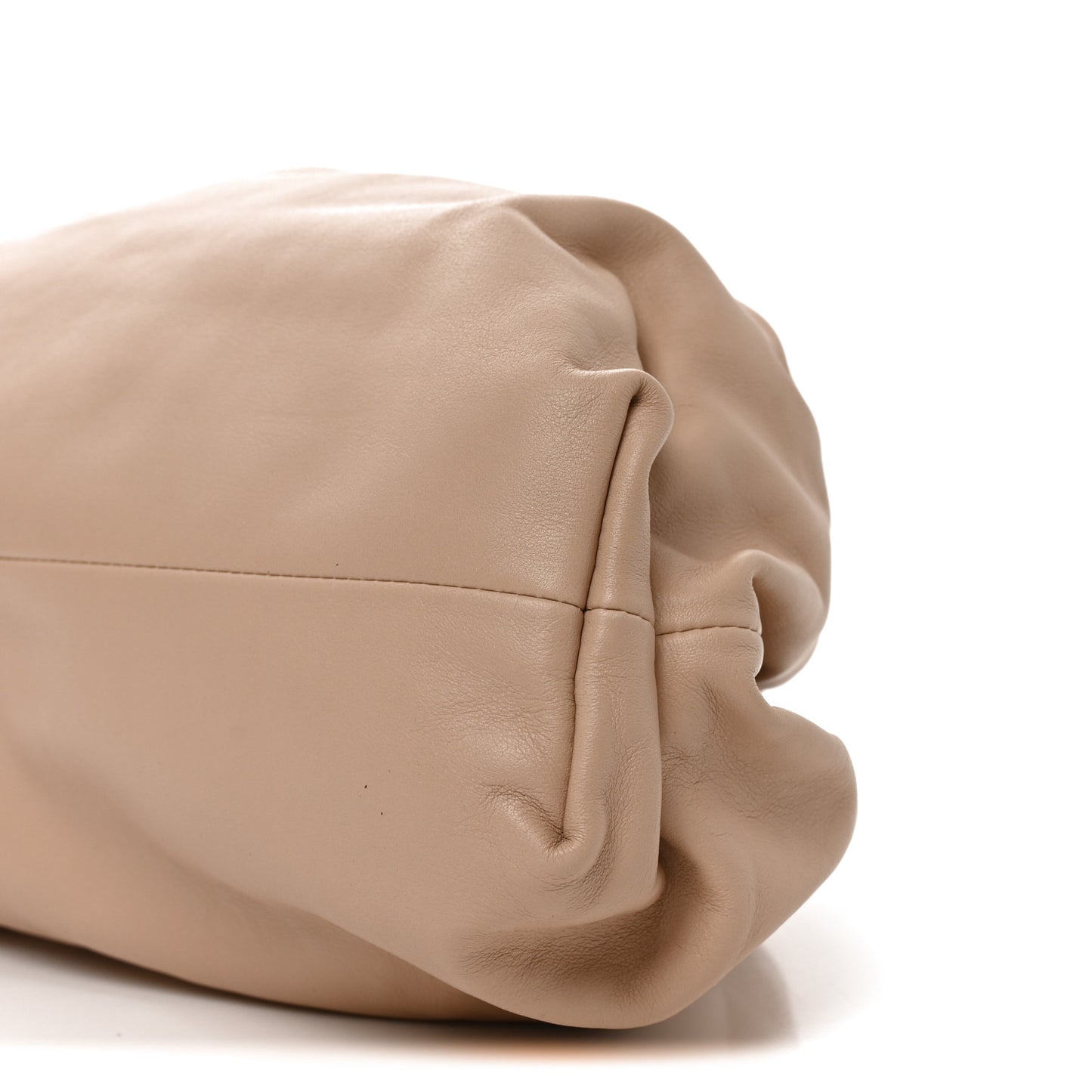 Smooth Butter Calf The Pouch Oversized Clutch Nude