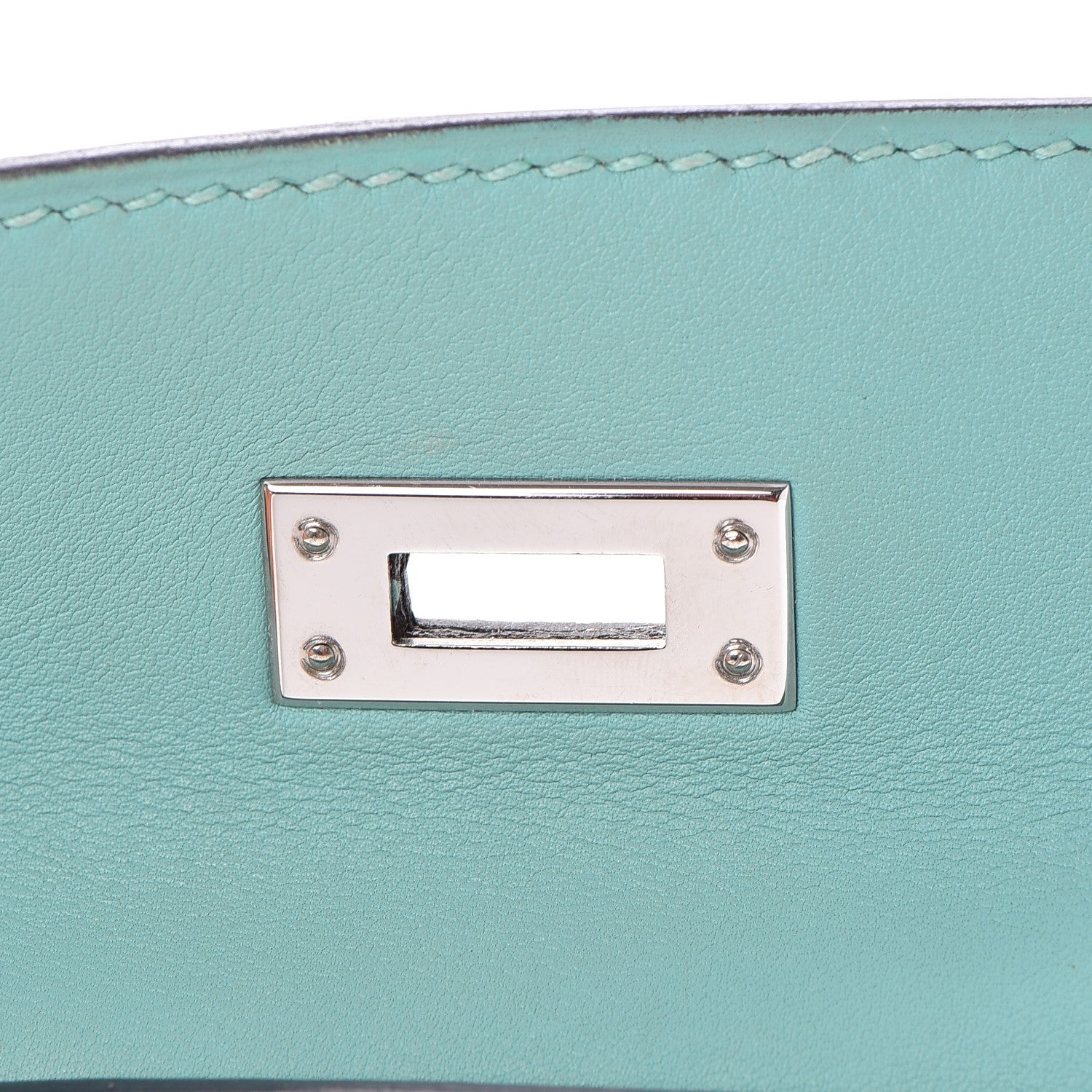 Hermes Swift Kelly Pochette Clutch Bleu Atoll 20 of 30