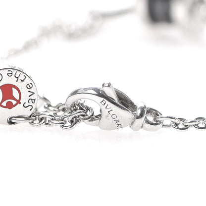 Bulgari Sterling Silver Black Ceramic Save the Children Bracelet SM 4 of 7