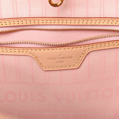 Louis Vuitton Damier Azur Neo Neverfull MM Rose Ballerine 6 of 11