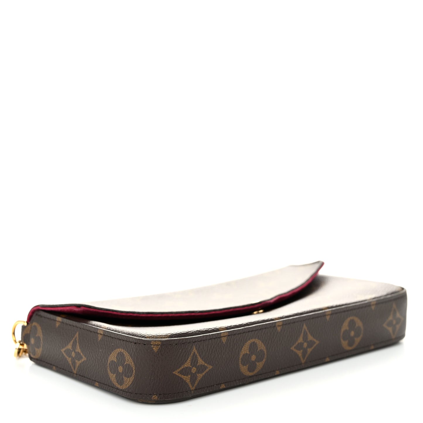 Monogram Pochette Felicie Chain Wallet Fuchsia