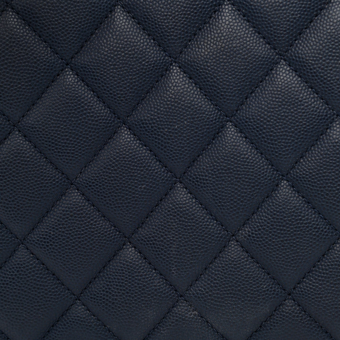 Caviar Quilted Medium CC Bucket Bag Dark Blue