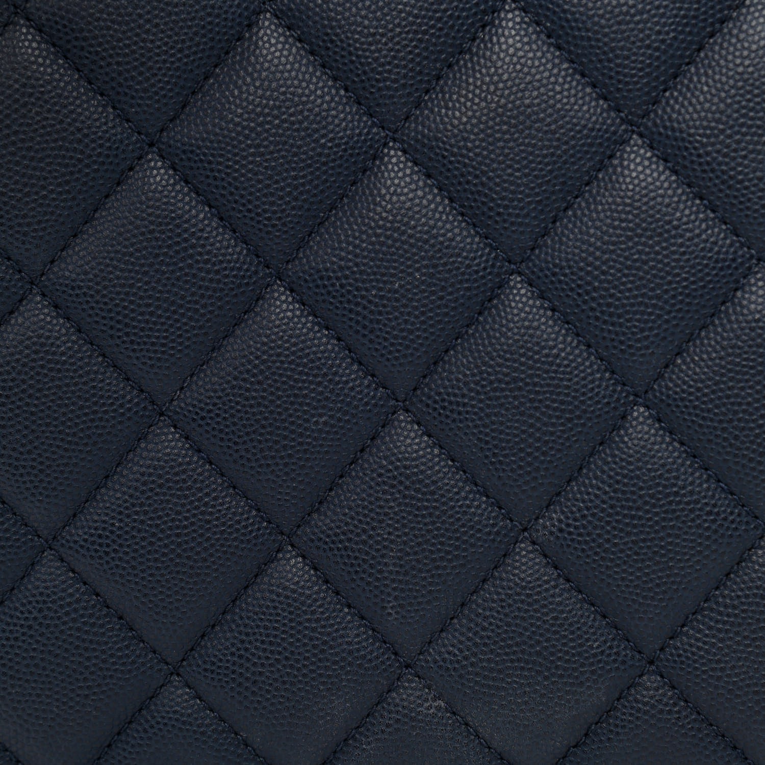 Chanel Caviar Quilted Medium CC Bucket Bag Dark Blue 12 of 13