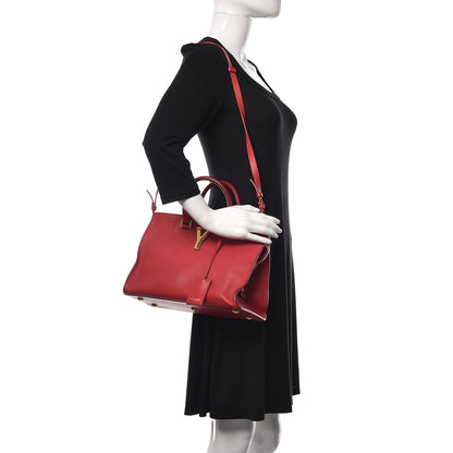 Saint Laurent Calfskin Small Classic Y Cabas Rouge Orient 2 of 13