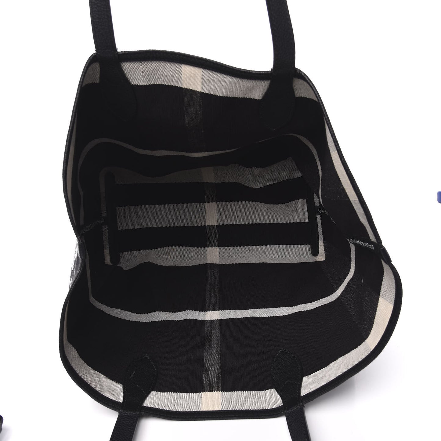 Coated Canvas Mega Check Sketchbook Medium Reversible Doodle Tote Black