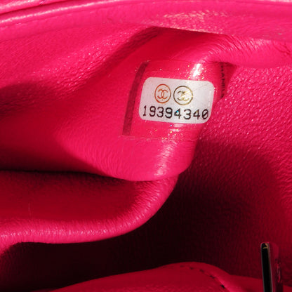 Chanel Lambskin Quilted Mini Flap Dark Pink 9 of 9