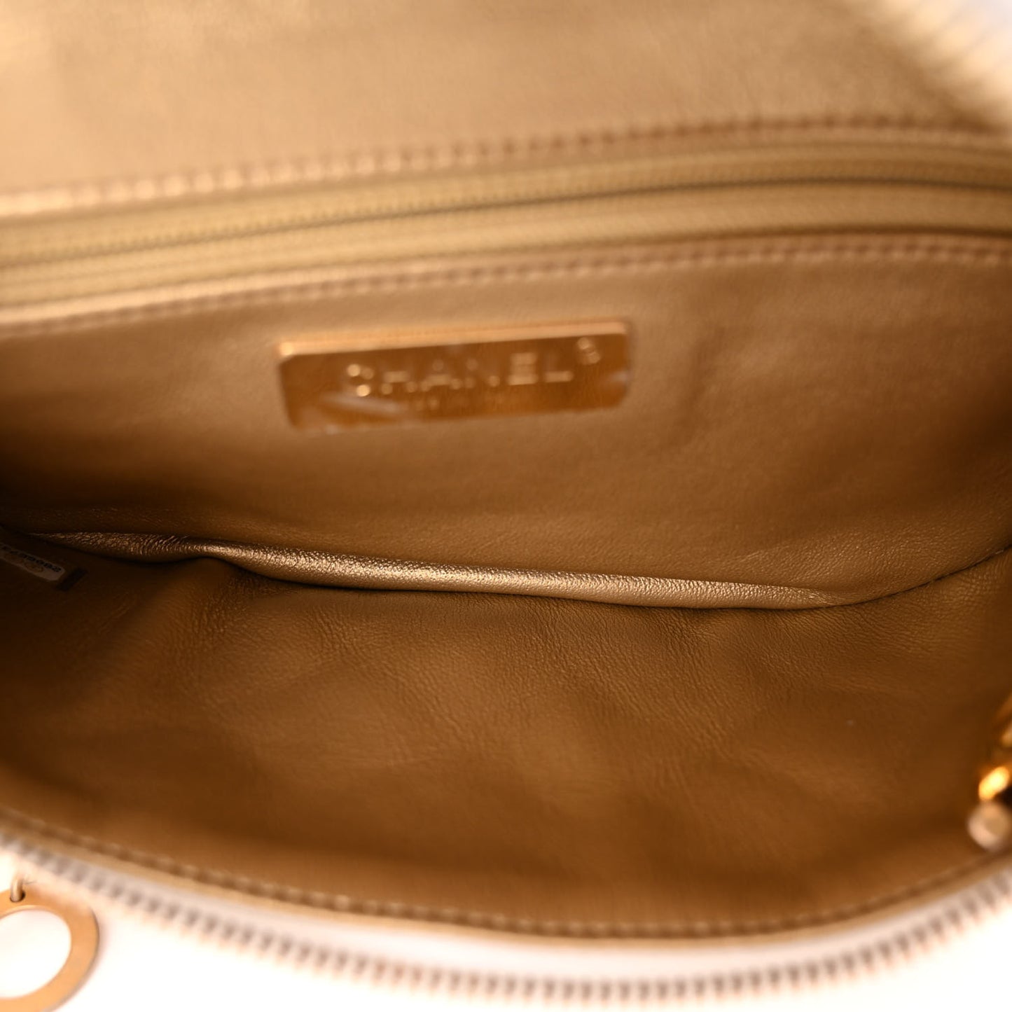Lambskin Quilted All About Chains Waist Belt Bag White