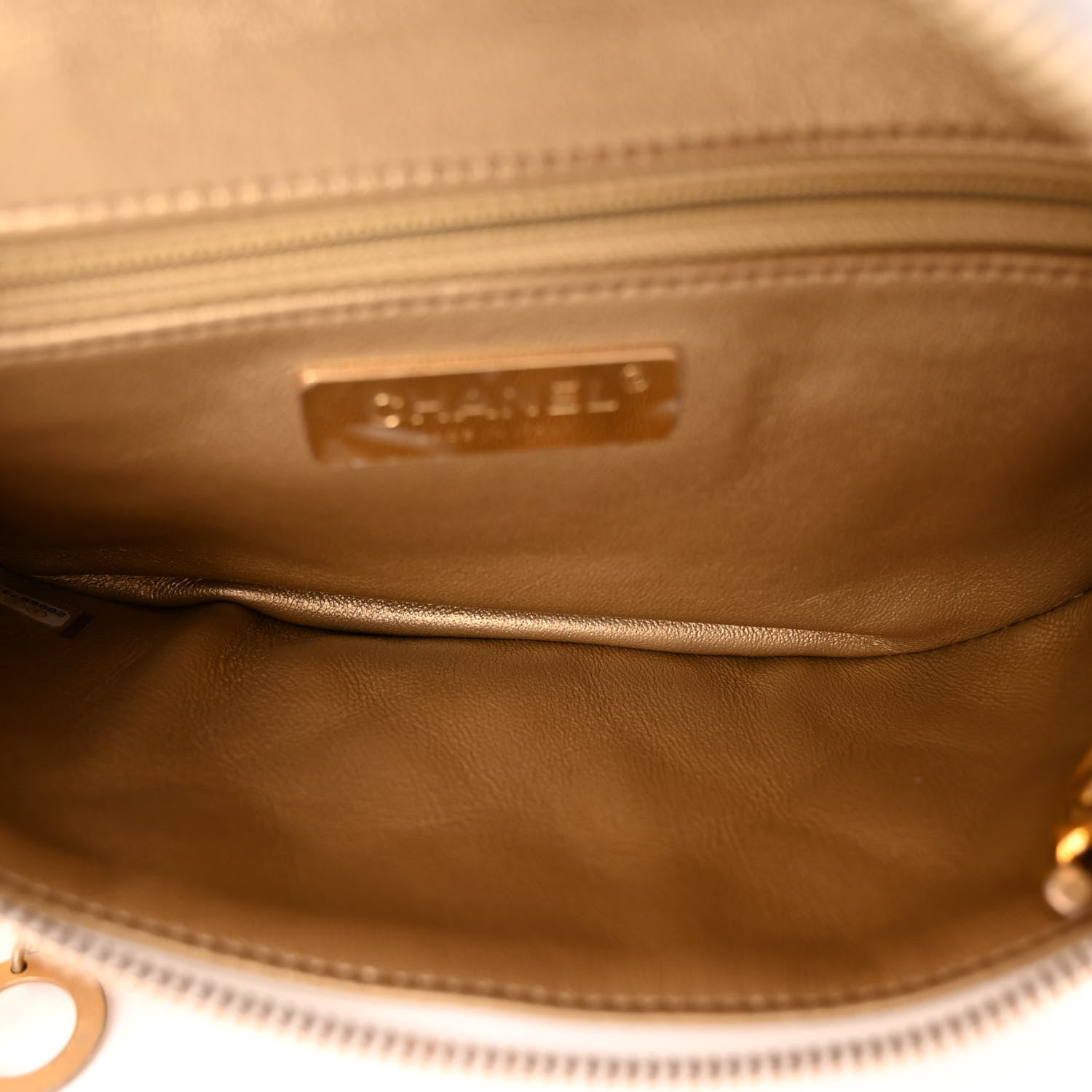 Chanel Lambskin Quilted All About Chains Waist Belt Bag White 5 of 11