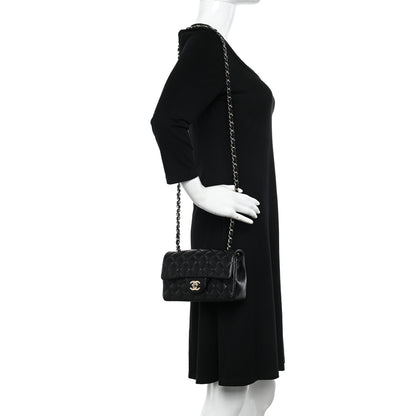Chanel Lambskin Quilted Mini Rectangular Flap Black 2 of 11