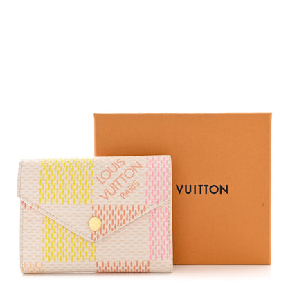 Louis Vuitton Giant Damier Victorine Wallet Peach 8 of 8