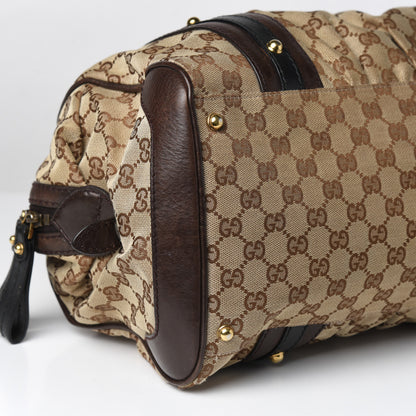 Gucci Monogram Medium Interlocking Icon Tote Dark Brown 9 of 10