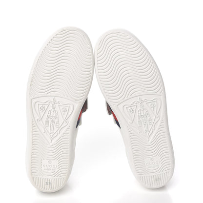 Gucci Calfskin Ayers Web Womens Ace Bow Lace Sneakers 34.5 White 5 of 11