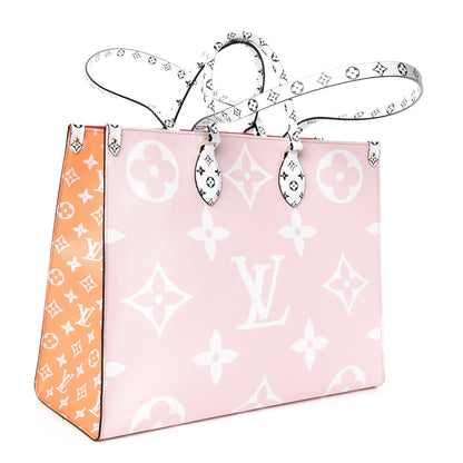 Louis Vuitton Monogram Giant Onthego GM Rouge Rose 4 of 8