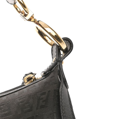 Fendi Zucchino Cuoio Chef Pocket Shoulder Bag Black 13 of 16