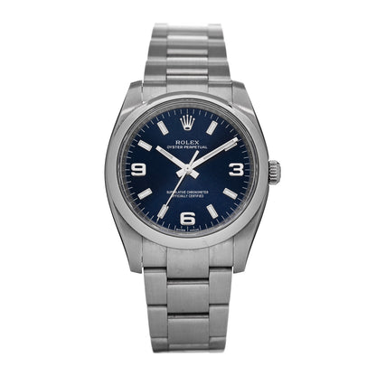 Rolex Stainless Steel 34mm Oyster Perpetual Watch Blue 114200 1 of 5