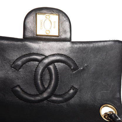 Chanel Lambskin Quilted Mini Square Flap Black 10 of 13