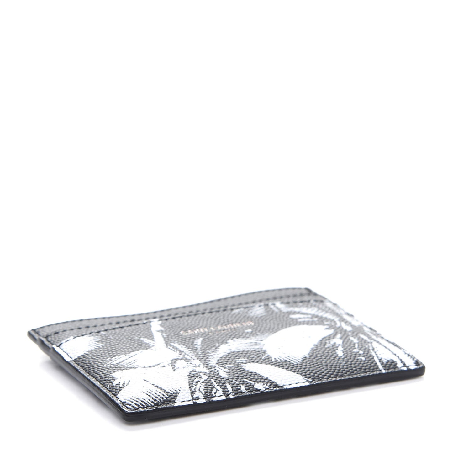 Grain De Poudre Palm Tree Card Case Black White