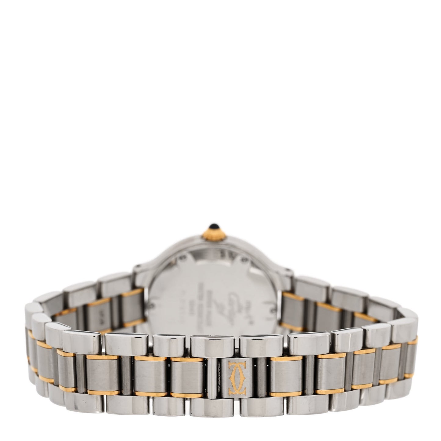 Stainless Steel 18K Yellow Gold 28mm Must De 21 Quartz Watch