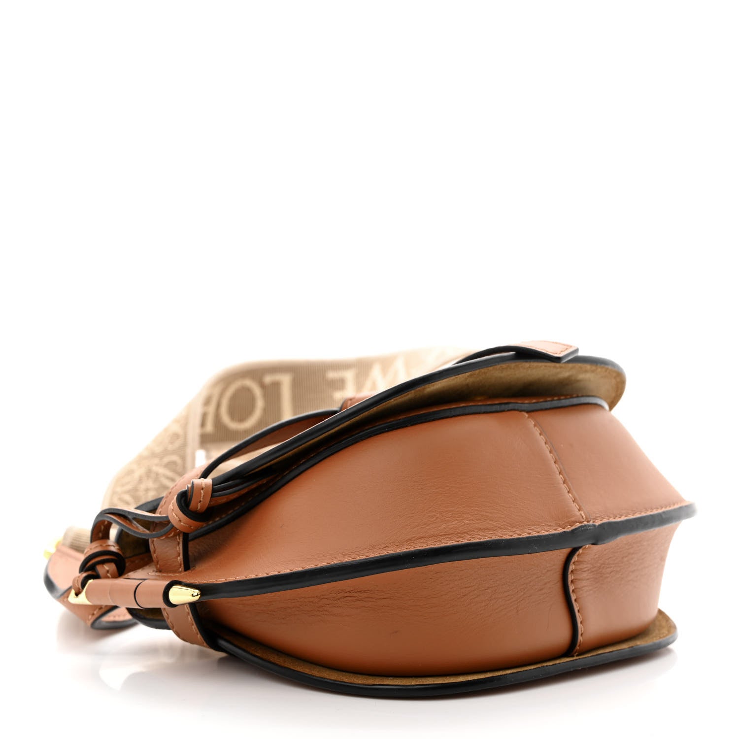 Loewe Calfskin Jacquard Mini Gate Dual Bag Tan 4 of 12